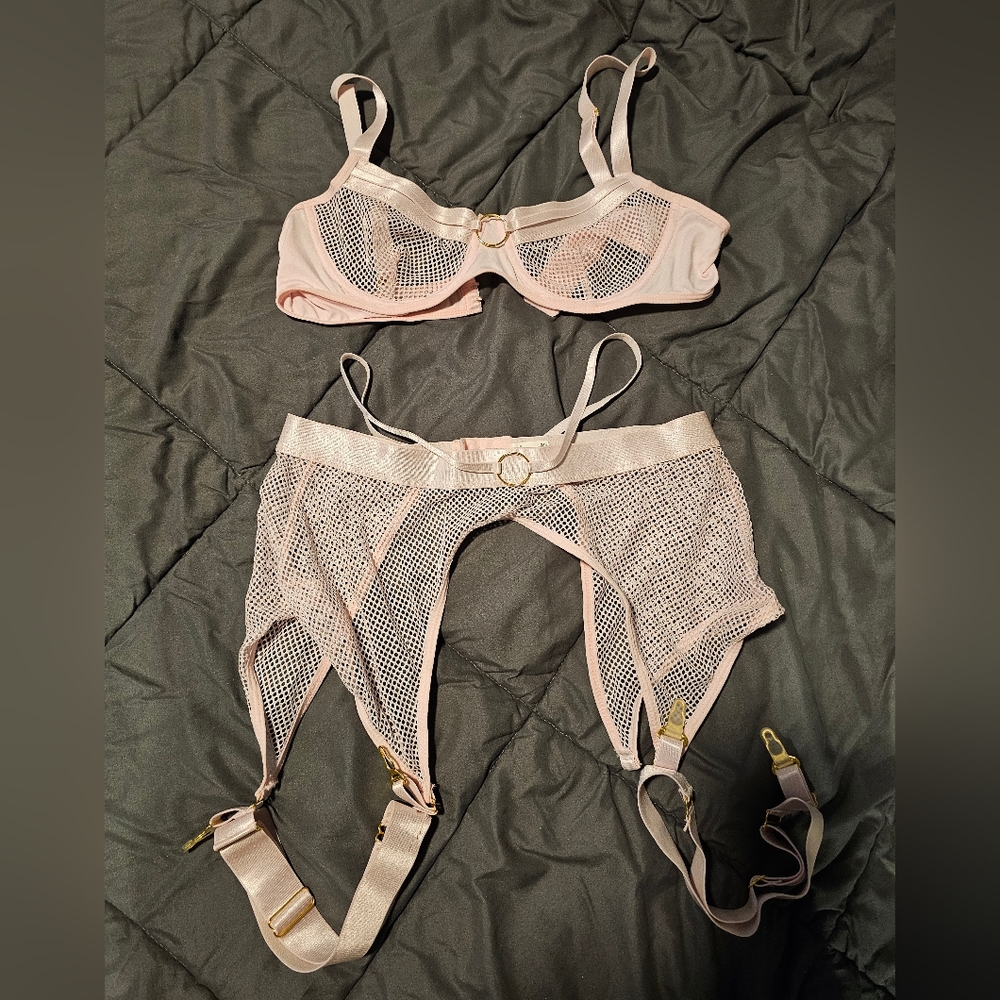 Pink lingerie set